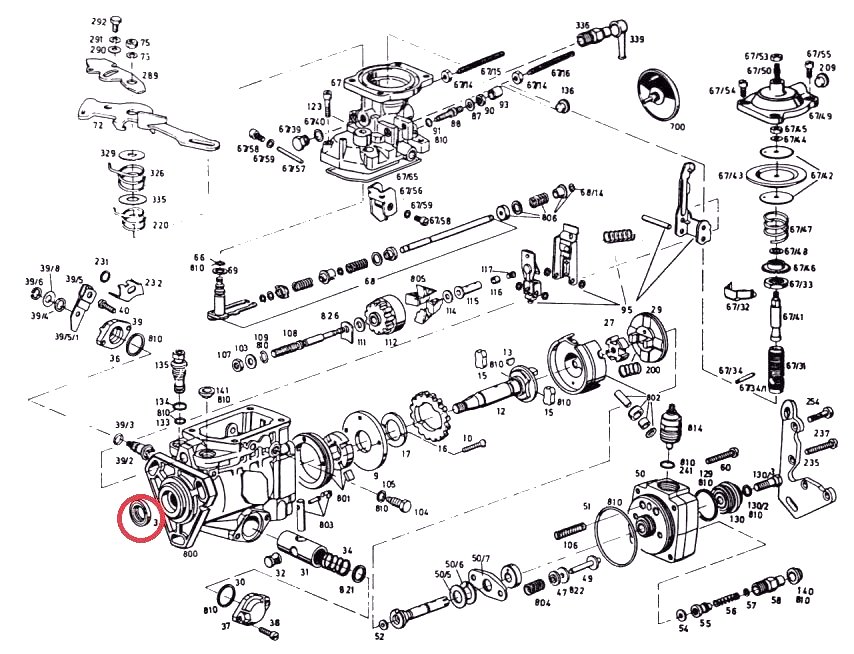 thumbnail image 2 of Bosch VE Diesel Injection Pump Front Seal - 17mm X 28mm X 7.3mm, Made In Italy 2 of 5