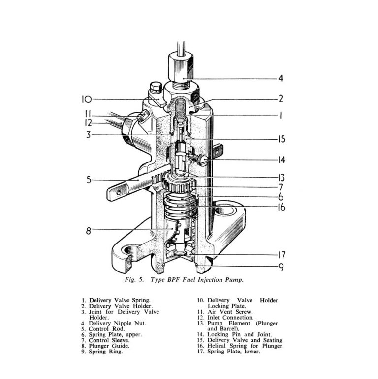 Plunger and element for CAV BPF pumps 7010-562M - Diesel Injection Pumps