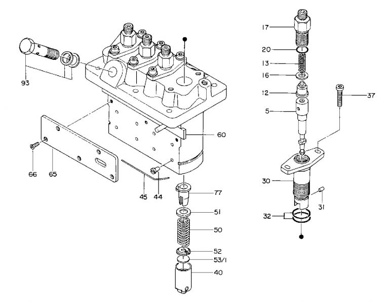 Plunger element for Bosch PF and PFR pumps M30 - Diesel Injection Pumps