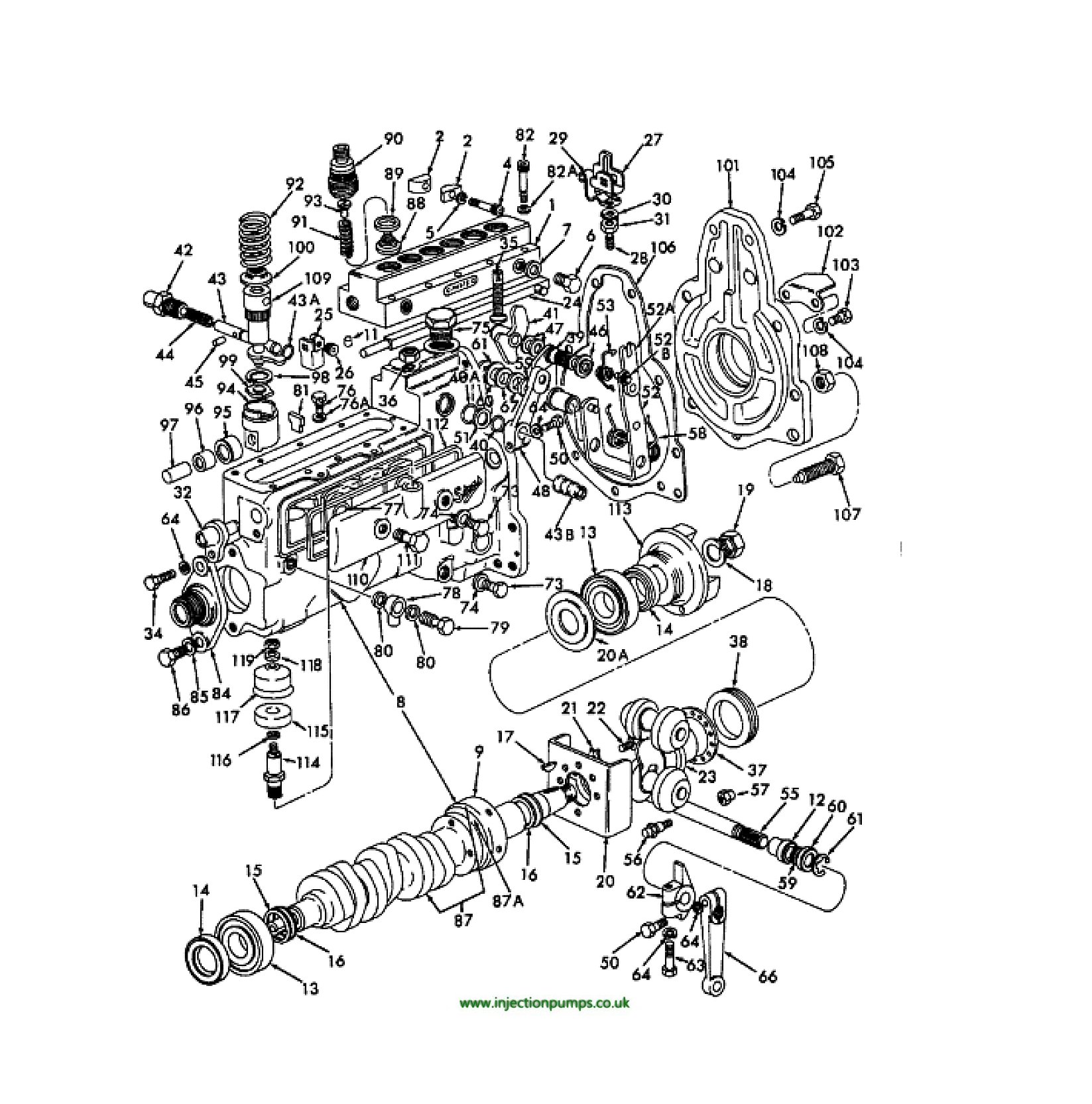 Exploded diagrams - Diesel Injection Pumps ford tractor injector pump diagram 