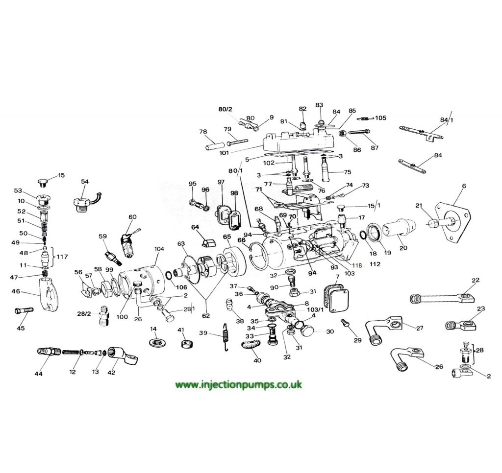 Exploded diagrams - Diesel Injection Pumps oil pressure diagram 