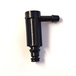 Leak off / spill rail 90 degree elbow connector and O ring for early BOSCH common rail injectors. Ford 1.6TDCI