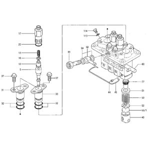 Overhaul repair kit for 4 cylinder NP-PFR4KX55 and NP-PFR4KD50 ...