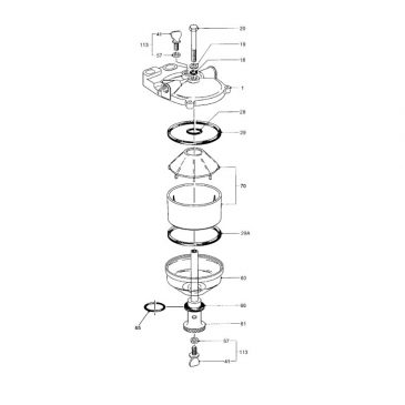 CAV Lucas Delphi filter head through bolt 6.5