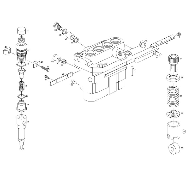 Control rack for Bosch/Zexel PFR4KX55 pumps 140243-5620 - Diesel 