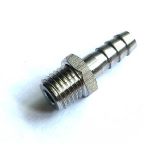 M12 pipe adapter to 8mm straight barb