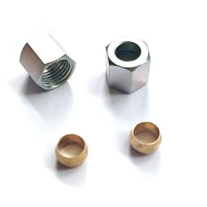 Lift pump connection nuts and olives M12